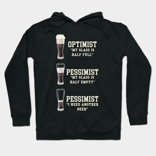 Optimist Pessimist Realist Beer Hoodie